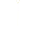 CZ Bezel Station Drop Lariat