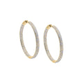 CZ Pavé Chunky Hoop Earring