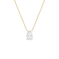 CZ Pear Shape Pendant Necklace