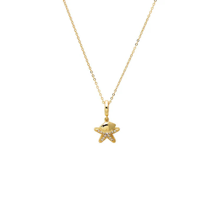 CZ Starfish Pendant Necklace
