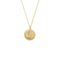 Large Vintage Coin Pendant Necklace